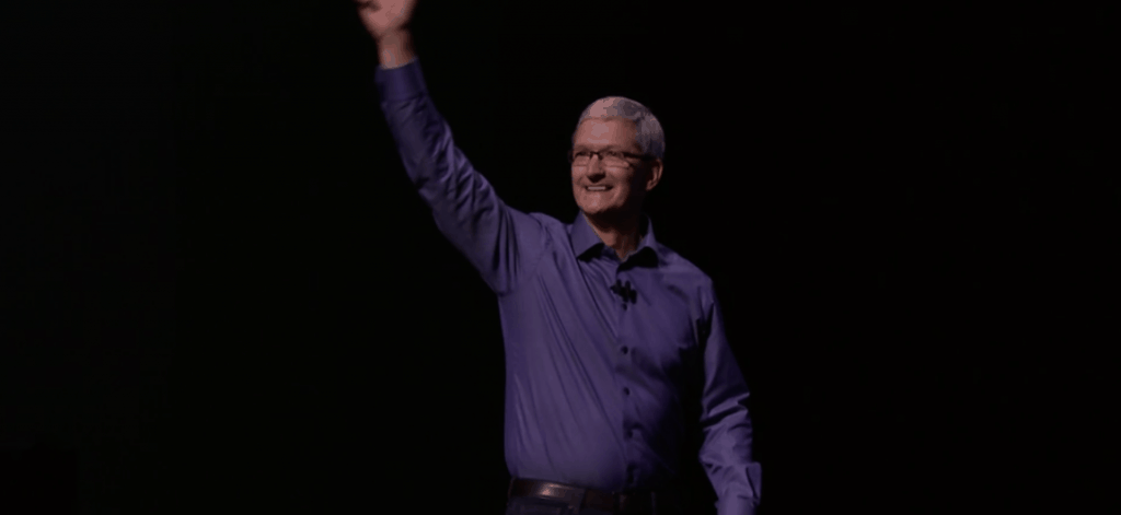 Tim Cook at Keynote Event