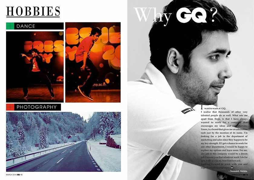 GQ-style resume