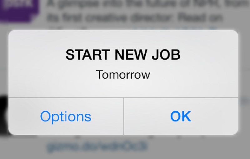 job offer in hand