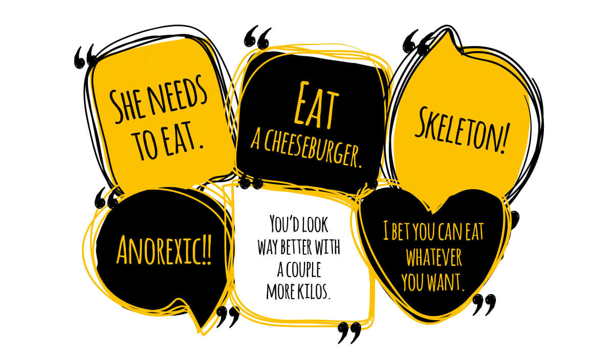 skinny shaming comments about appearance at work