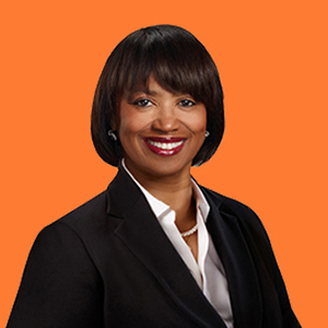 A headshot of Kathleen Wilson Thompson 