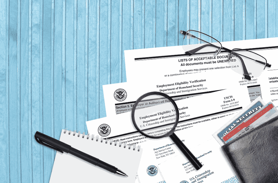 i9 form for employment eligibility verification HR 