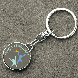 A novelty keychain or key cover.