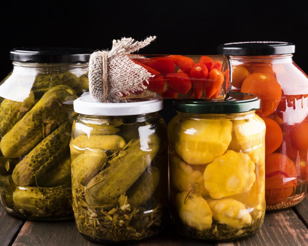  A jar of pickles or other unusual snack.