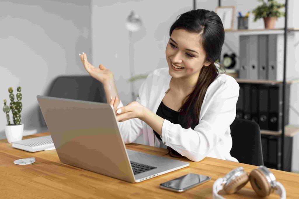 Remote job interview