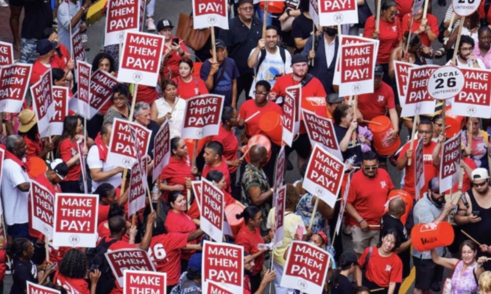 Boston hotel workers strike