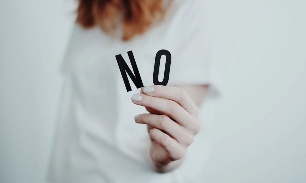 say no at work